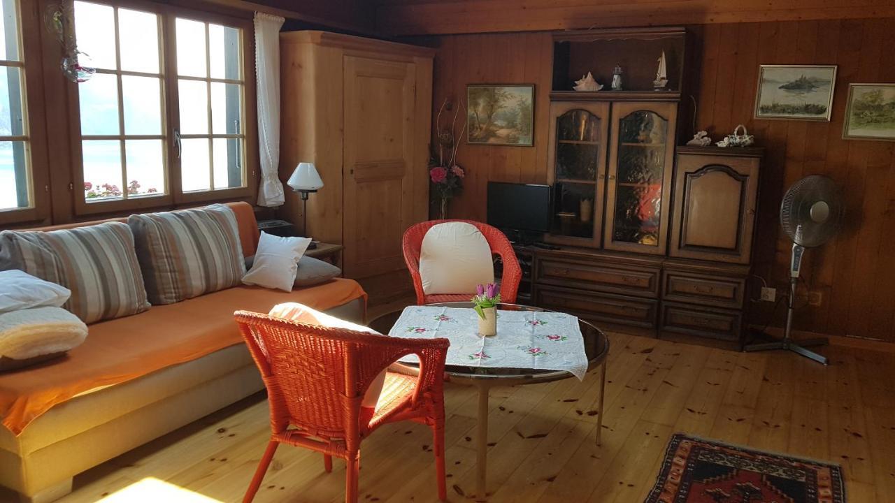 Traumhaftes Chalet mit Seesicht Krattigen Exterior foto